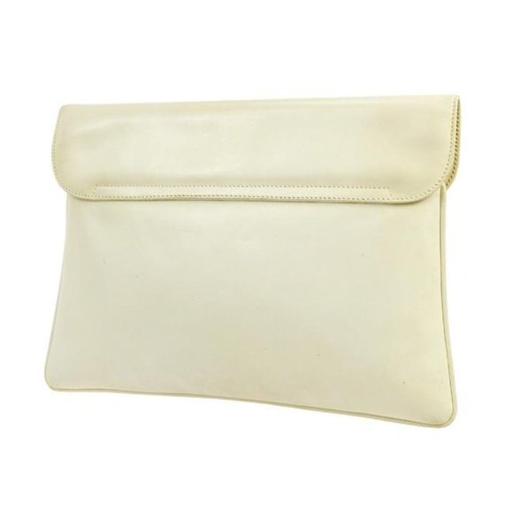 Gucci Envelope Top Stone Colored Leather Clutch - Picture 2 of 12